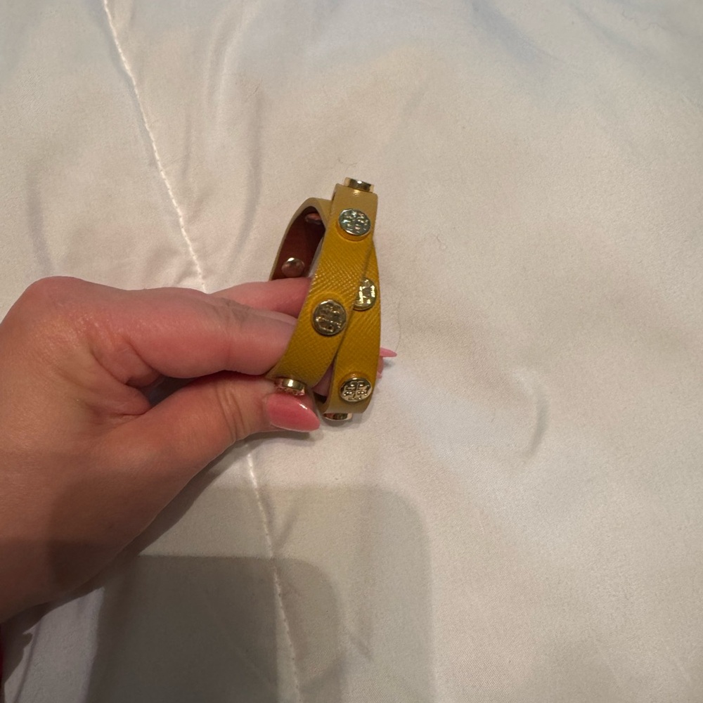 Tory Burch mustard Wrap Bracelet
